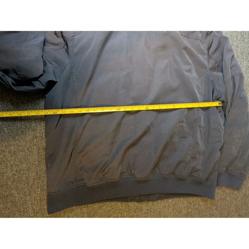 Vintage‎ Tommy Hilfiger Reflective Bomber Style Jacket Mens XXL Full Zip Coat